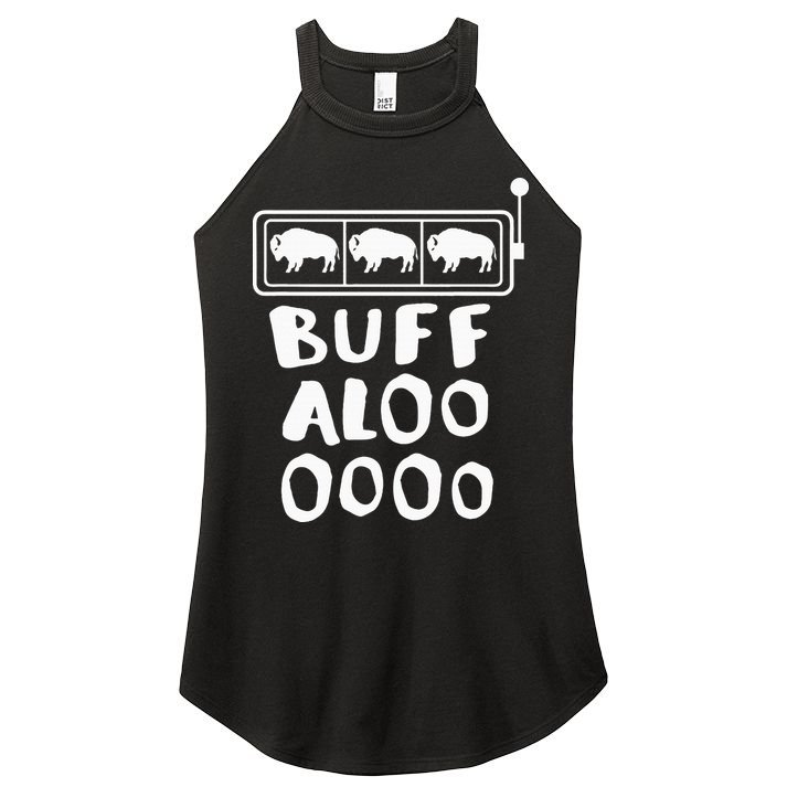 Buffalo Slots Lucky Casino Wear Women's Perfect Tri Rocker Tank