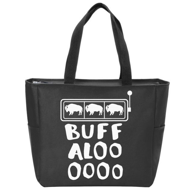 Buffalo Slots Lucky Casino Wear Zip Tote Bag