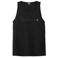 Bahamas Simple Love Bahamian Flag Heart On Bahamas PosiCharge Competitor Tank