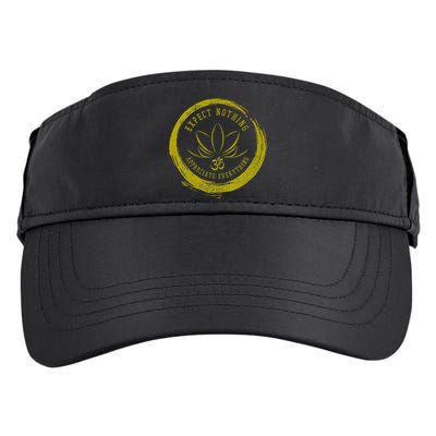 Buddhism Saying Lotus Flower Om Symbol Yoga Gift Adult Drive Performance Visor