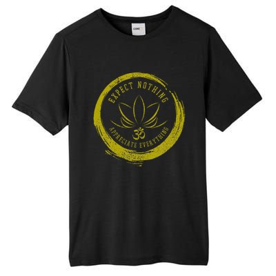 Buddhism Saying Lotus Flower Om Symbol Yoga Gift Tall Fusion ChromaSoft Performance T-Shirt