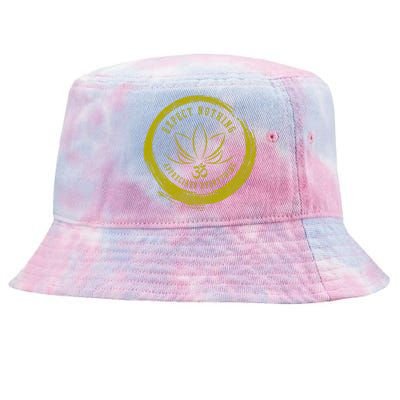 Buddhism Saying Lotus Flower Om Symbol Yoga Gift Tie-Dyed Bucket Hat