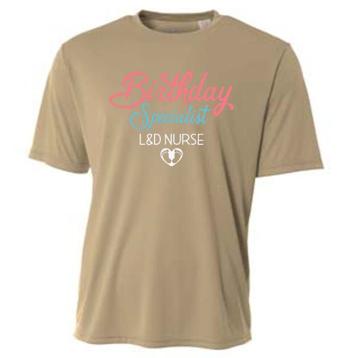 Birthday Specialist L&D Nurse Heart Labor And Delivery Gifts Cooling Performance Crew T-Shirt