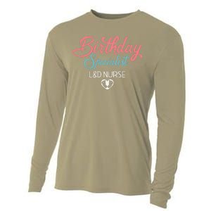 Birthday Specialist L&D Nurse Heart Labor And Delivery Gifts Cooling Performance Long Sleeve Crew