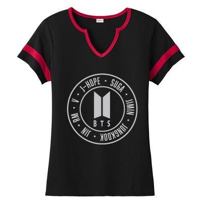 Bts Student Life Gift For Girlfriend Kpop Suga Jhope Ladies Halftime Notch Neck Tee