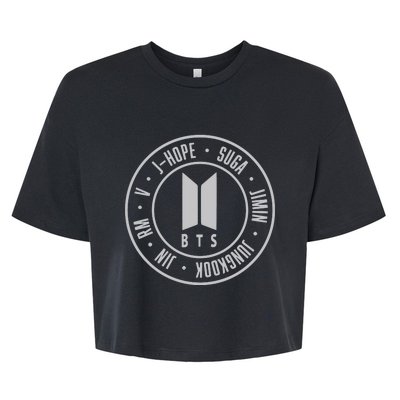 Bts Student Life Gift For Girlfriend Kpop Suga Jhope Bella+Canvas Jersey Crop Tee