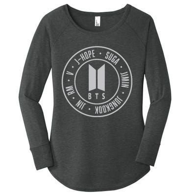 Bts Student Life Gift For Girlfriend Kpop Suga Jhope Women's Perfect Tri Tunic Long Sleeve Shirt