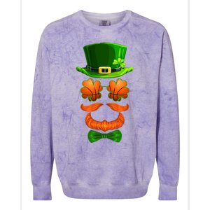 Basketball Shamrock Leprechaun Bmeaningful Giftball Clover St Patricks Day Great Colorblast Crewneck Sweatshirt