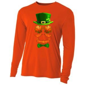 Basketball Shamrock Leprechaun Bmeaningful Giftball Clover St Patricks Day Great Cooling Performance Long Sleeve Crew