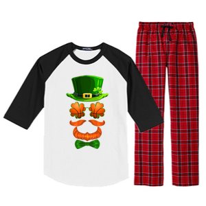 Basketball Shamrock Leprechaun Bmeaningful Giftball Clover St Patricks Day Great Raglan Sleeve Pajama Set