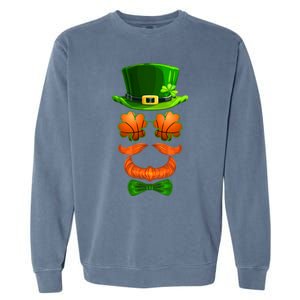 Basketball Shamrock Leprechaun Bmeaningful Giftball Clover St Patricks Day Great Garment-Dyed Sweatshirt