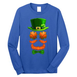 Basketball Shamrock Leprechaun Bmeaningful Giftball Clover St Patricks Day Great Long Sleeve Shirt