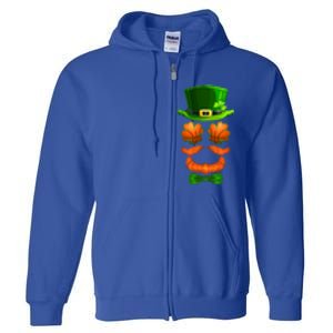 Basketball Shamrock Leprechaun Bmeaningful Giftball Clover St Patricks Day Great Full Zip Hoodie