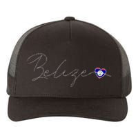 Belize Simple Love Belizean Flag Heart On Belize Yupoong Adult 5-Panel Trucker Hat