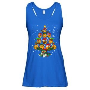 Basketball Sports Lover Xmas Basketball Christmas Tree Gift Ladies Essential Flowy Tank