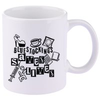 Bluestockings Saves Lives 11oz C Handle Ceramic Mug