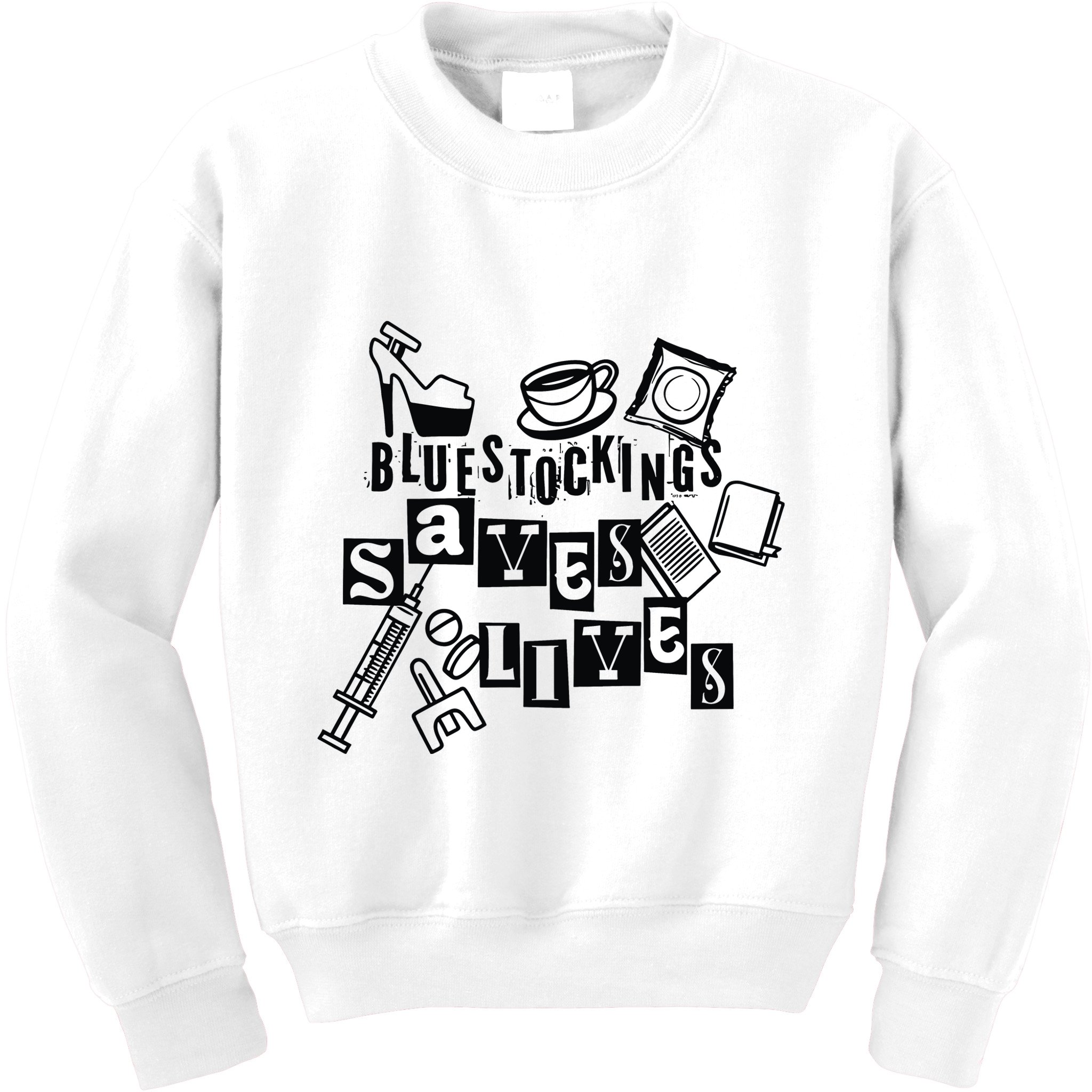 Bluestockings Saves Lives Kids Sweatshirt