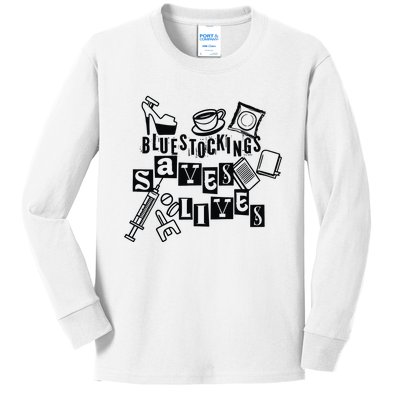 Bluestockings Saves Lives Kids Long Sleeve Shirt