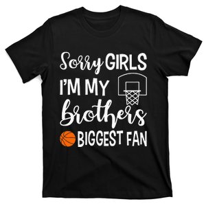 Basketball Sister Little Sister Biggest Fan Cute T-Shirt