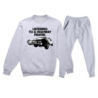 Billy Strings Listening To A Highway Prayers 2024 Premium Crewneck Sweatsuit Set