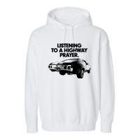 Billy Strings Listening To A Highway Prayers 2024 Garment-Dyed Fleece Hoodie