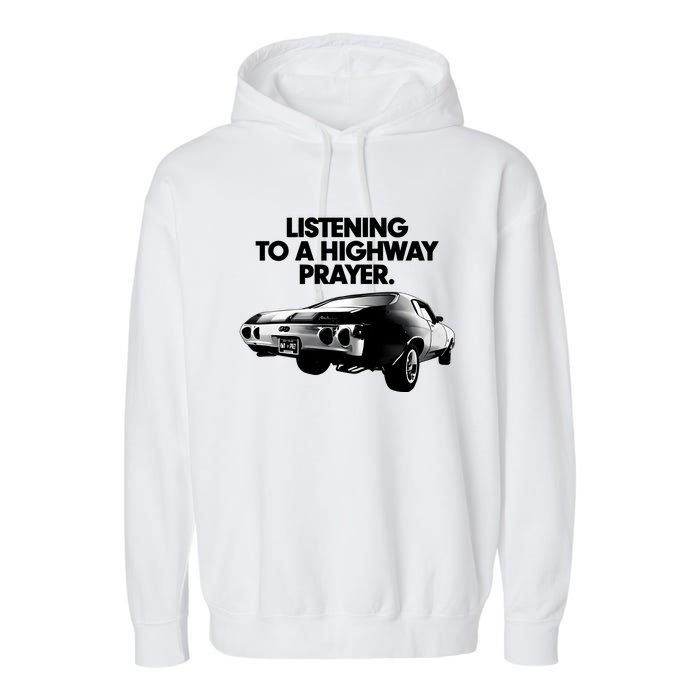 Billy Strings Listening To A Highway Prayers 2024 Garment-Dyed Fleece Hoodie