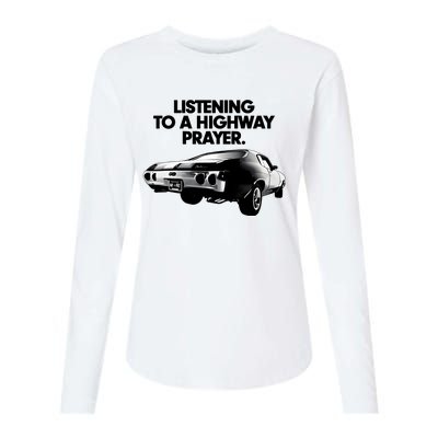 Billy Strings Listening To A Highway Prayers 2024 Womens Cotton Relaxed Long Sleeve T-Shirt