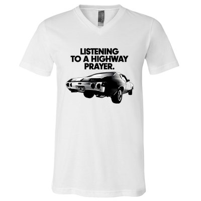 Billy Strings Listening To A Highway Prayers 2024 V-Neck T-Shirt