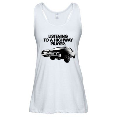 Billy Strings Listening To A Highway Prayers 2024 Ladies Essential Flowy Tank