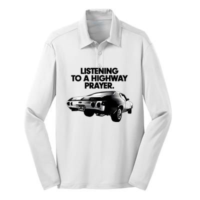 Billy Strings Listening To A Highway Prayers 2024 Silk Touch Performance Long Sleeve Polo