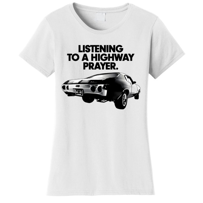 Billy Strings Listening To A Highway Prayers 2024 Women's T-Shirt