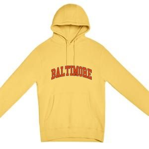 Baltimore Sports Logo Premium Pullover Hoodie