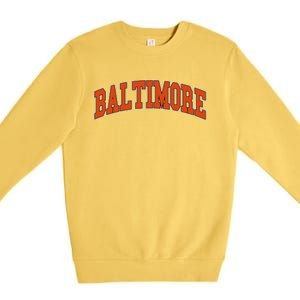 Baltimore Sports Logo Premium Crewneck Sweatshirt