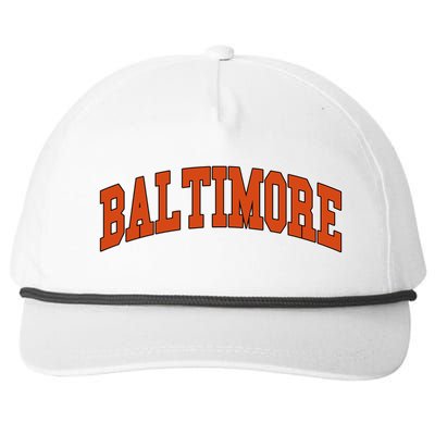 Baltimore Sports Logo Snapback Five-Panel Rope Hat