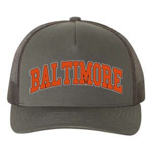 Baltimore Sports Logo Yupoong Adult 5-Panel Trucker Hat