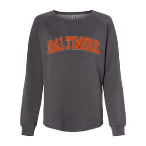 Baltimore Sports Logo Womens California Wash Sweatshirt