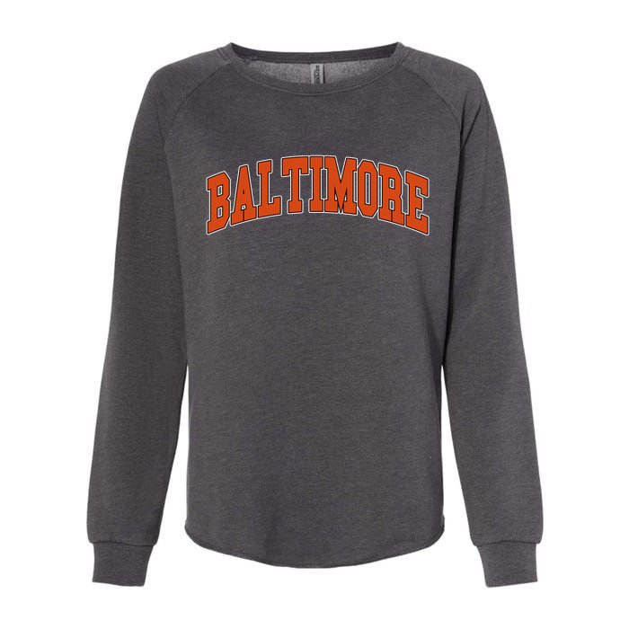 Baltimore Sports Logo Womens California Wash Sweatshirt