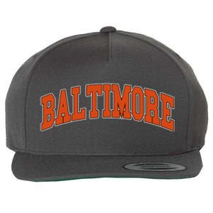 Baltimore Sports Logo Wool Snapback Cap