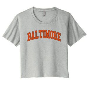 Baltimore Sports Logo Women's Crop Top Tee