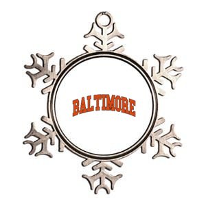 Baltimore Sports Logo Metallic Star Ornament