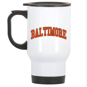 Baltimore Sports Logo Stainless Steel Travel Mug