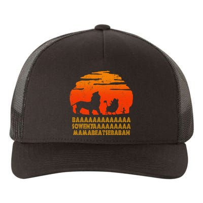 Baaa Sowenyaaa Lion African King Yupoong Adult 5-Panel Trucker Hat