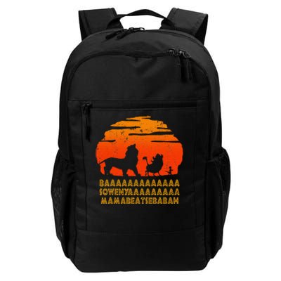 Baaa Sowenyaaa Lion African King Daily Commute Backpack