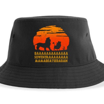 Baaa Sowenyaaa Lion African King Sustainable Bucket Hat