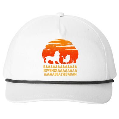 Baaa Sowenyaaa Lion African King Snapback Five-Panel Rope Hat