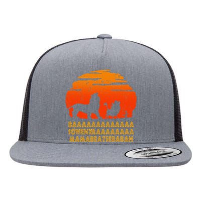 Baaa Sowenyaaa Lion African King Flat Bill Trucker Hat