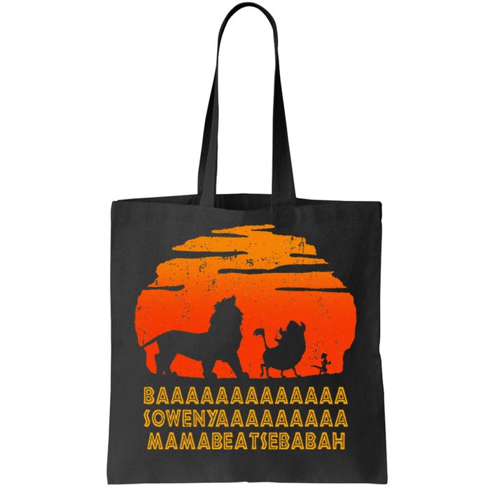 Baaa Sowenyaaa Lion African King Tote Bag