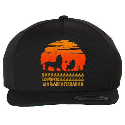 Baaa Sowenyaaa Lion African King Wool Snapback Cap