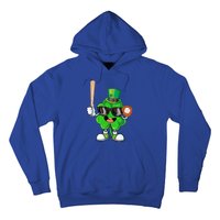 Baseball Shamrock Lucky Patricks Day Baseball Lover Gift Hoodie