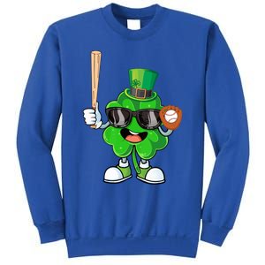 Baseball Shamrock Lucky Patricks Day Baseball Lover Gift Sweatshirt